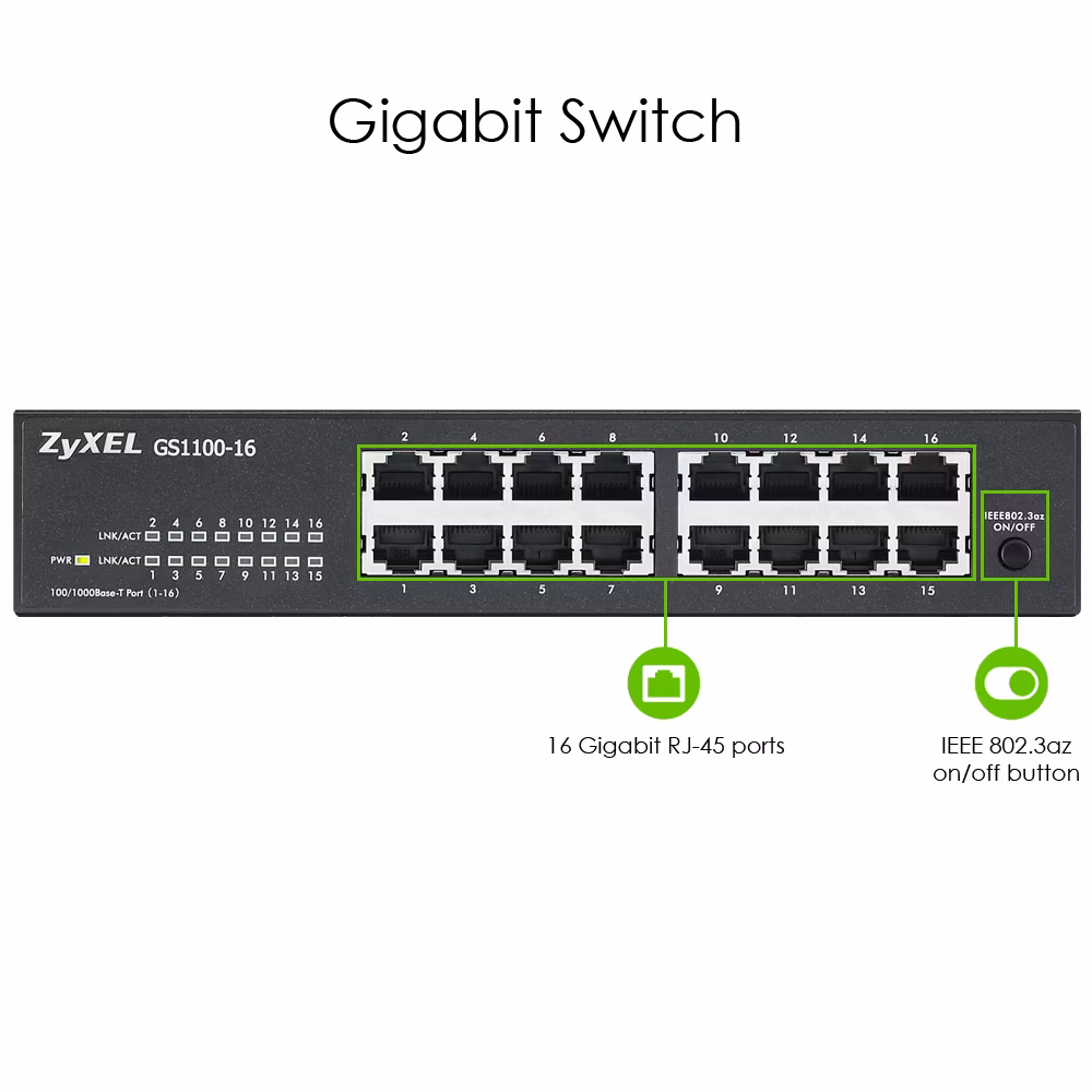 SWITCH ZYXEL GS1100-16 rev. 3 6 SWITCH ZYXEL GS1100-16 rev. 3 - immagine 6