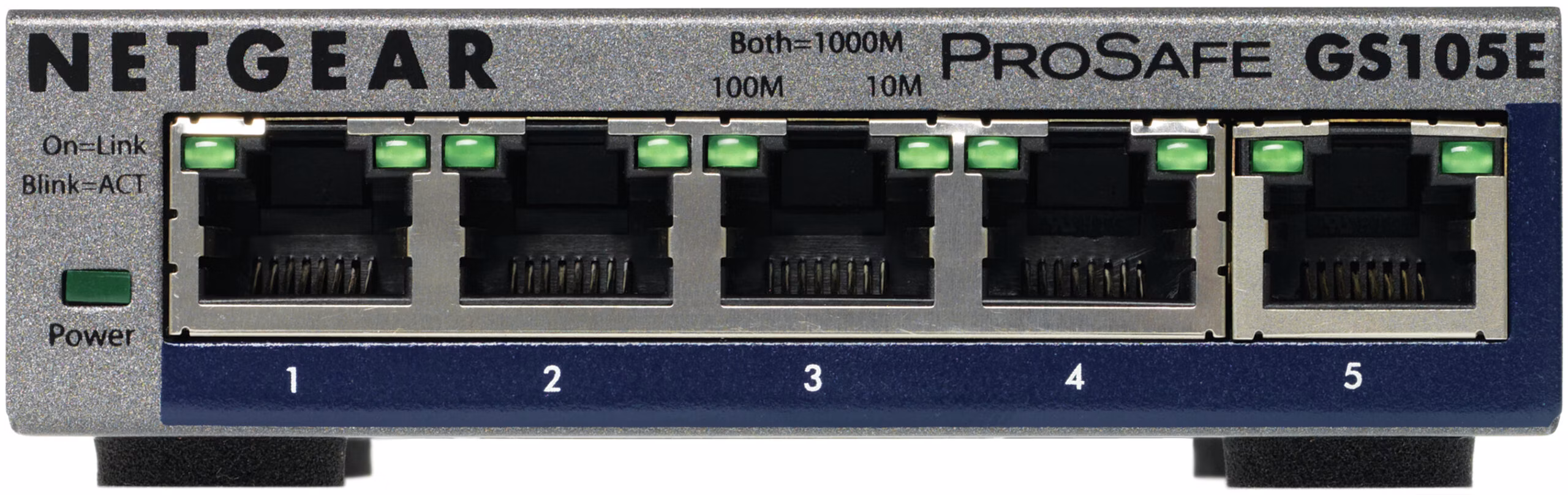 Switch NETGEAR Pro Safe 5 Porte 10/100 Mbps GS105E-200PES
