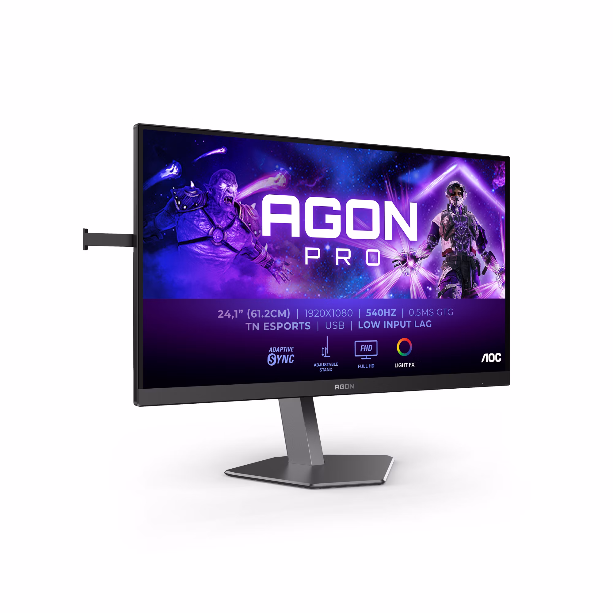 Monitor AOC AG246FK 24" Nero dunkelGrigio Full HD TN Adaptive-Sync USB Hub 540Hz