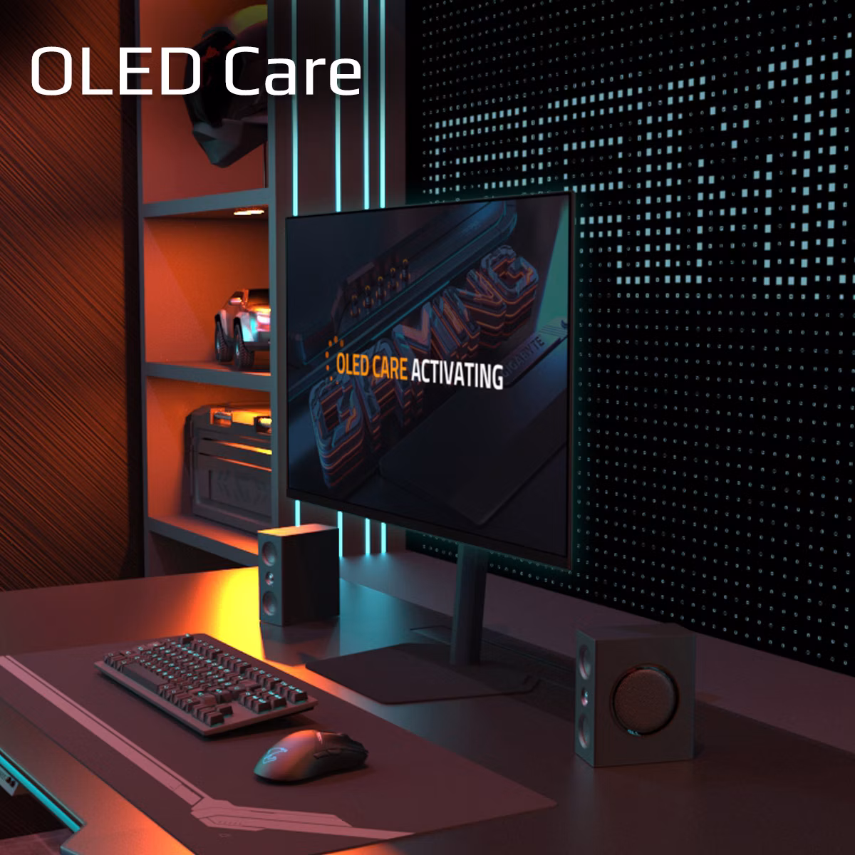 Monitor GIGABYTE MO32U 32" 165Hz OLED FreeSync Premium Pro Nero 11 Monitor GIGABYTE MO32U 32" 165Hz OLED FreeSync Premium Pro Nero - immagine 11