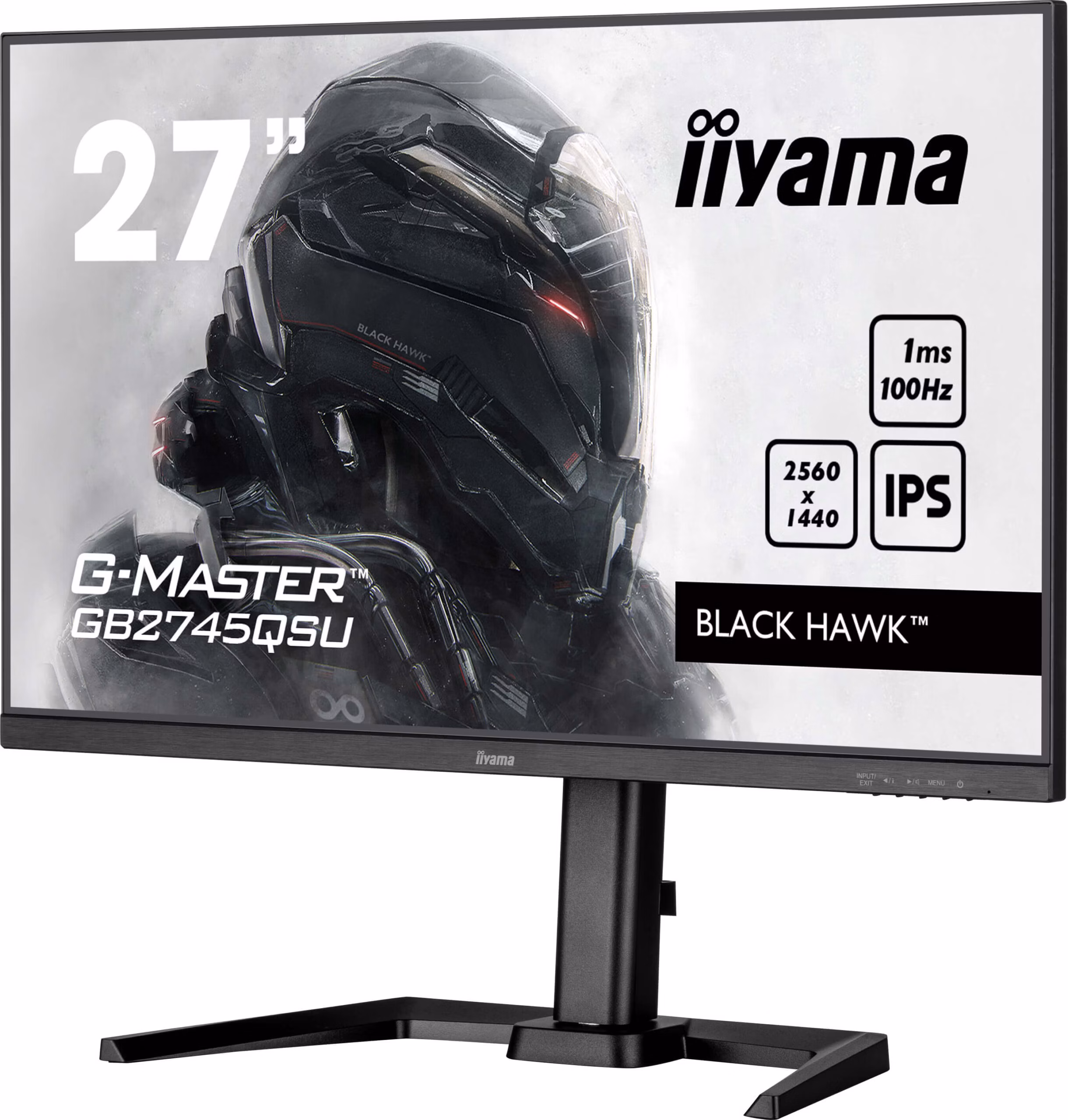 Monitor IIYAMA G-Master GB2745QSU-B2 27" Nero QHD IPS USB-Hub 100Hz 4 Monitor IIYAMA G-Master GB2745QSU-B2 27" Nero QHD IPS USB-Hub 100Hz - immagine 4