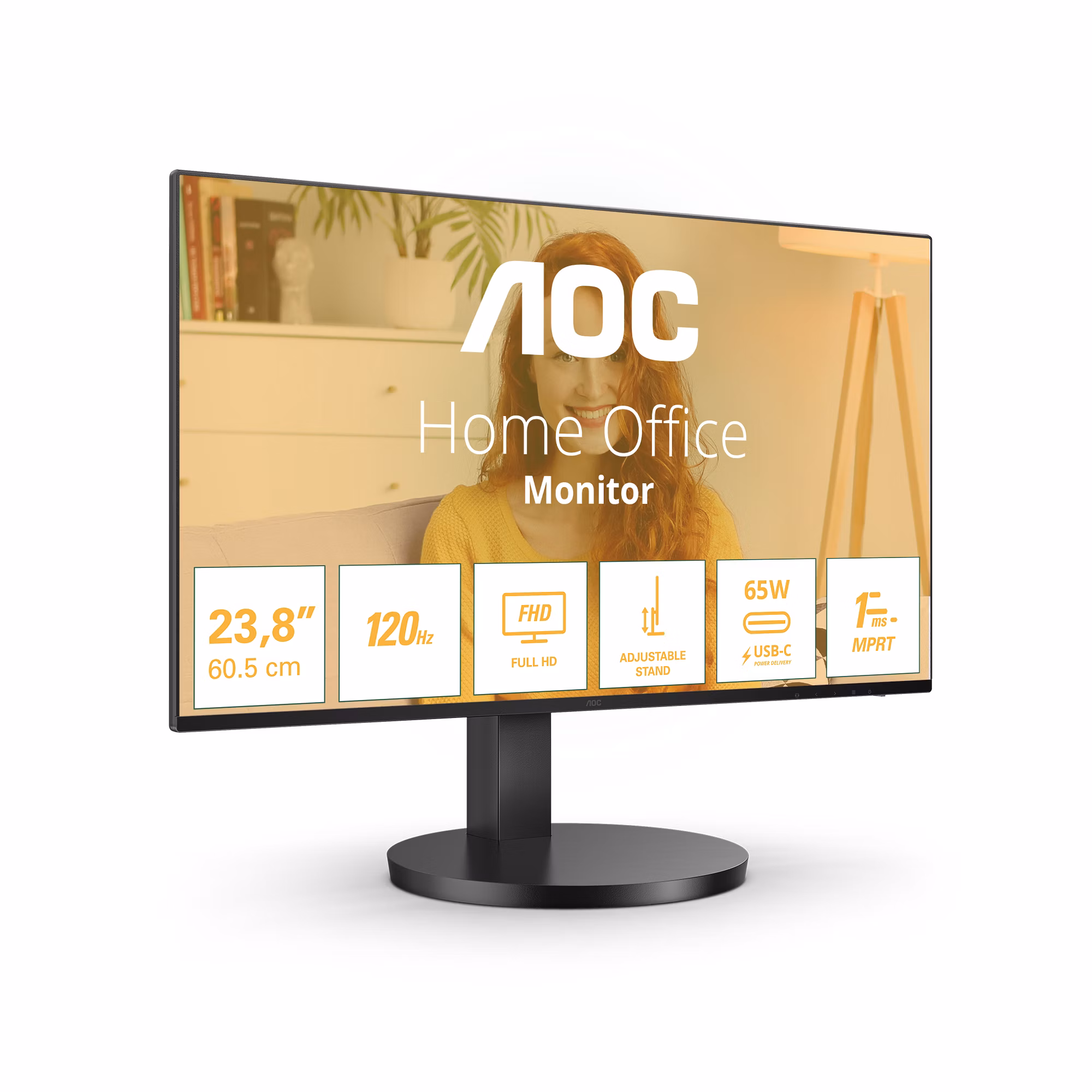 MONITOR AOC 24B3CF2 24'' FullHD IPS Adaptive-Sync 100Hz LED NERO 2 MONITOR AOC 24B3CF2 24'' FullHD IPS Adaptive-Sync 100Hz LED NERO - immagine 2
