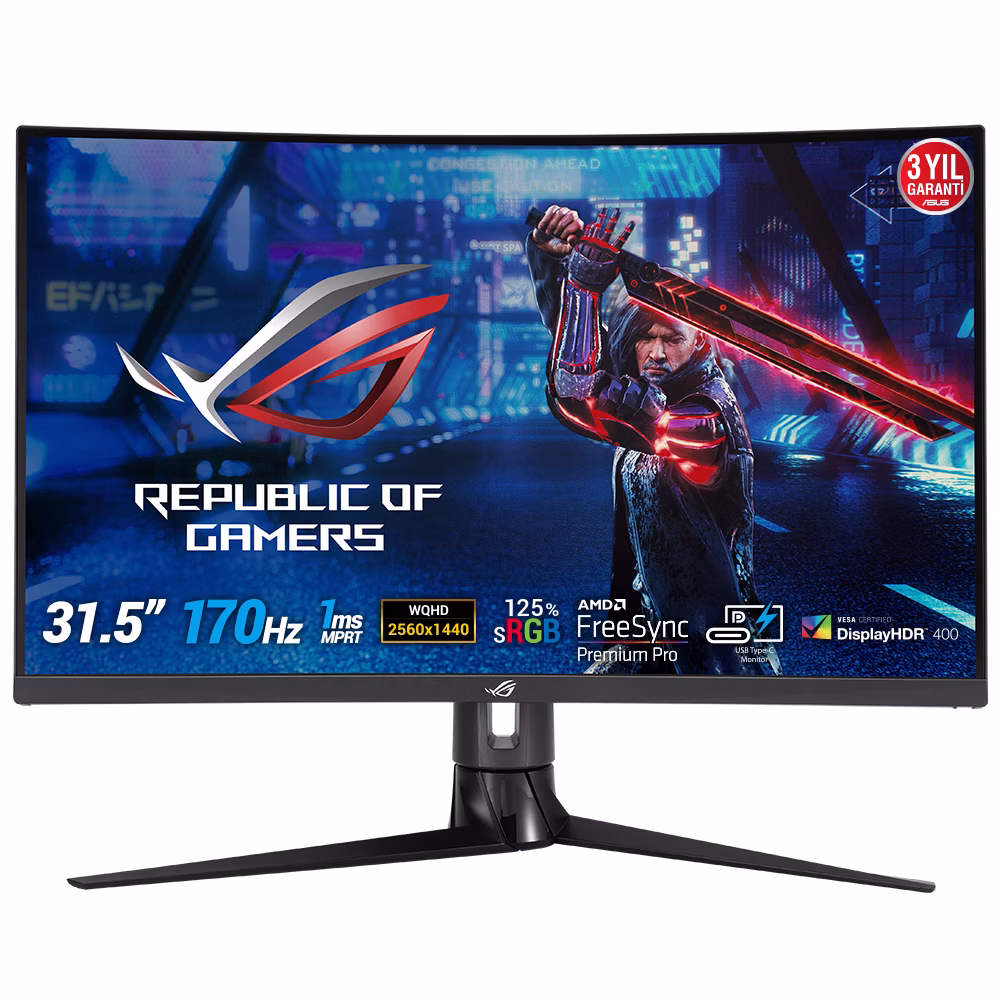 Monitor ASUS ROG Strix XG32VC 32'' WQHD VA Adaptive-Sync VESA DisplayHDR 400 Nero