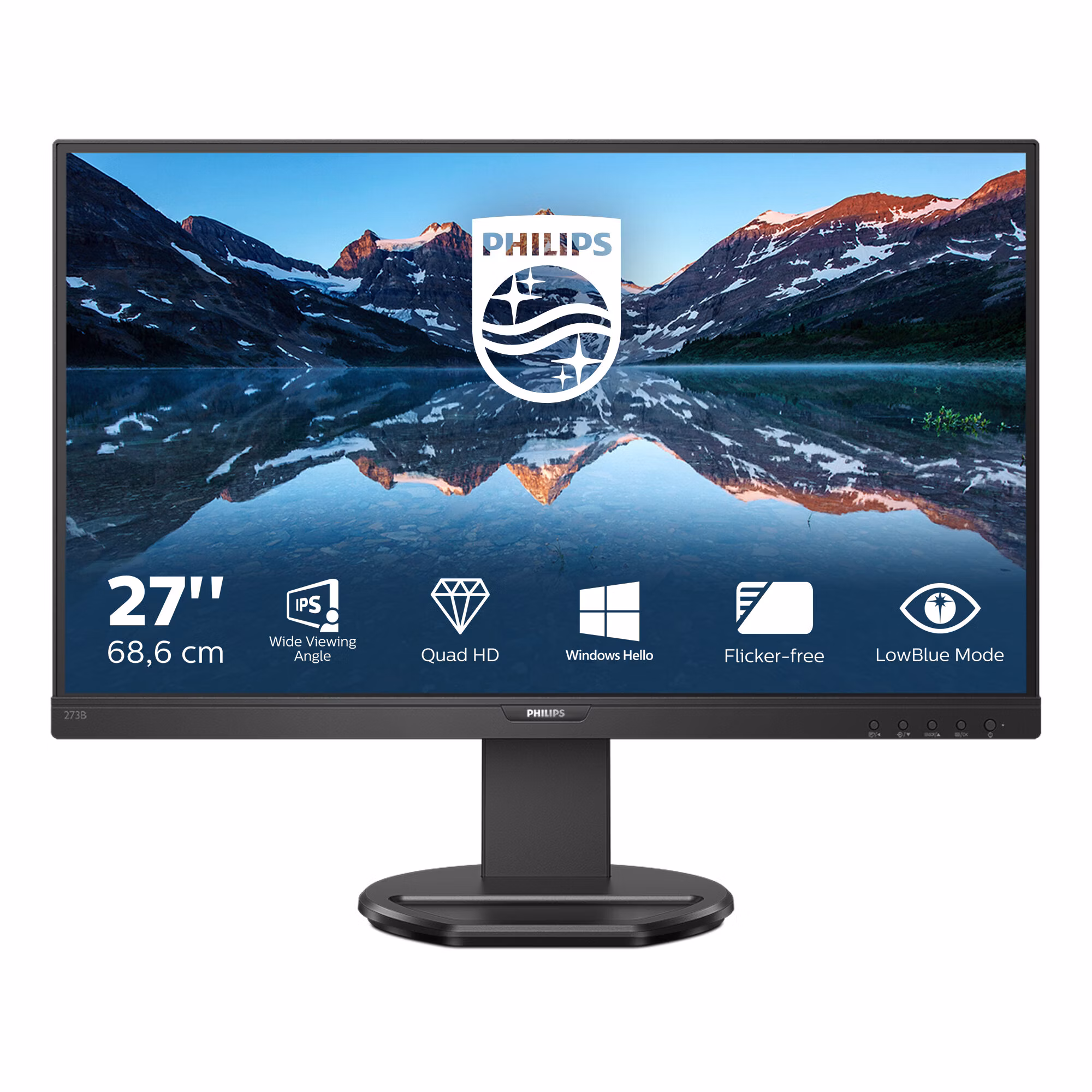 Monitor Philips 276B9/00 27'' QHD IPS 75 Hz USB-C LED Nero