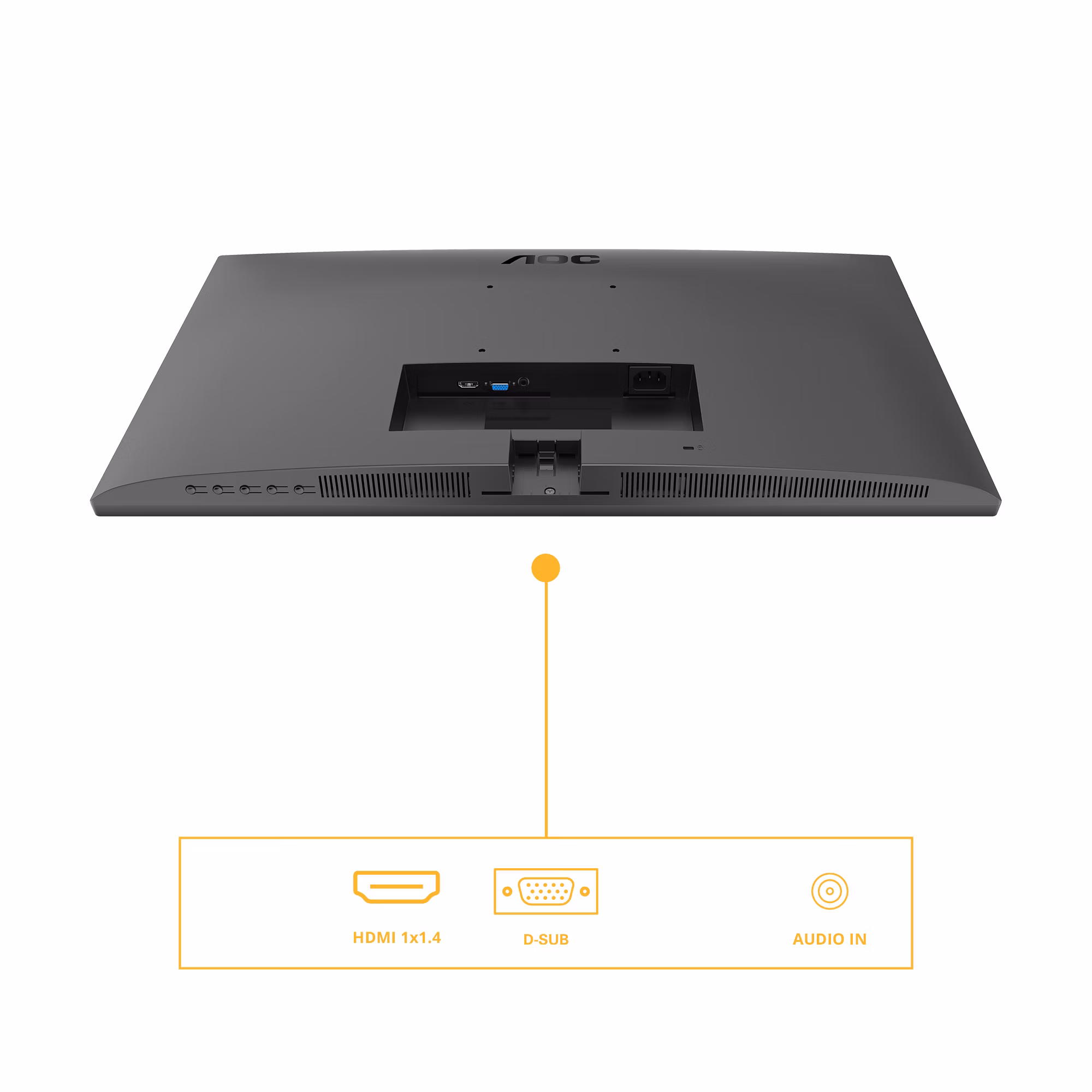MONITOR AOC 24B3HA2 24'' FullHD IPS Adaptive-Sync HDR 100Hz LED NERO 3 MONITOR AOC 24B3HA2 24'' FullHD IPS Adaptive-Sync HDR 100Hz LED NERO - immagine 3