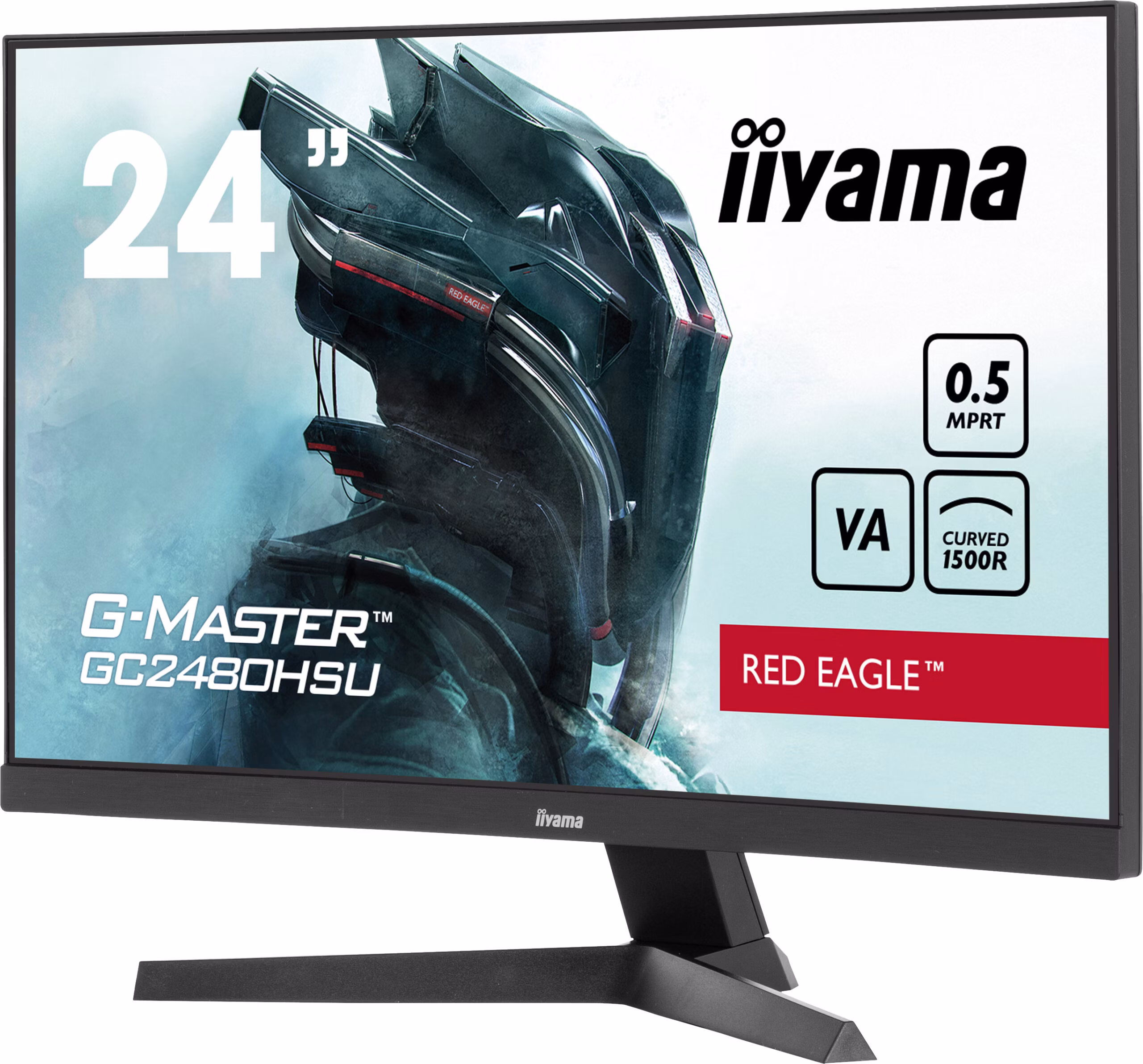 Monitor IIYAMA G-Master GC2480HSU-B1 24" Nero Full HD VA Curvo USB-Hub 180Hz 4 Monitor IIYAMA G-Master GC2480HSU-B1 24" Nero Full HD VA Curvo USB-Hub 180Hz - immagine 4