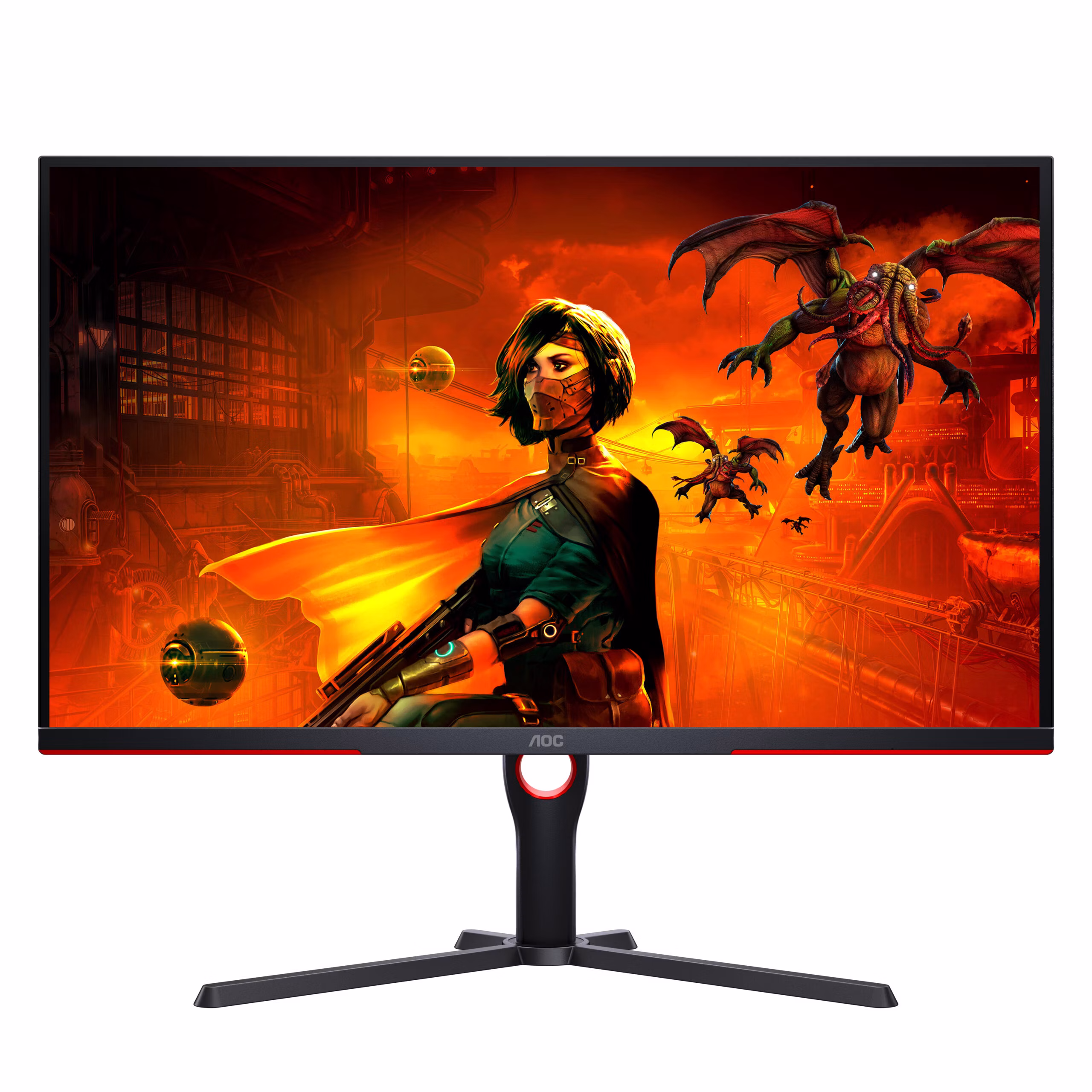Monitor AOC AGON U32G3X/BK 32'' UltraHD/4K IPS Nero/Rosso 2 Monitor AOC AGON U32G3X/BK 32'' UltraHD/4K IPS Nero/Rosso - immagine 2