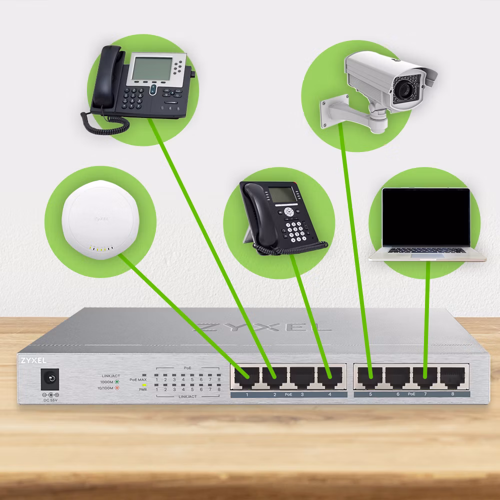 SWITCH ZYXEL GS1008HP 7 SWITCH ZYXEL GS1008HP - immagine 7