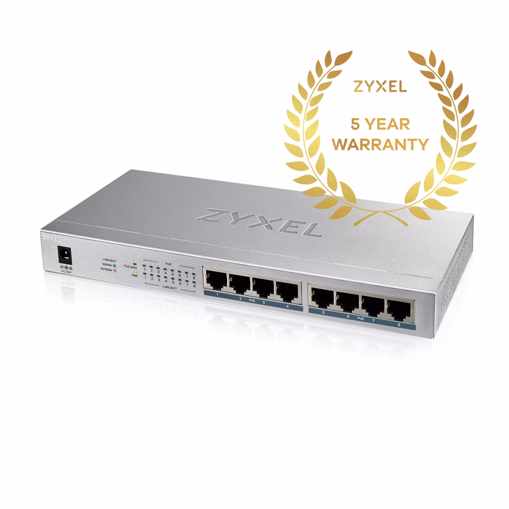SWITCH ZYXEL GS1008HP 6 SWITCH ZYXEL GS1008HP - immagine 6