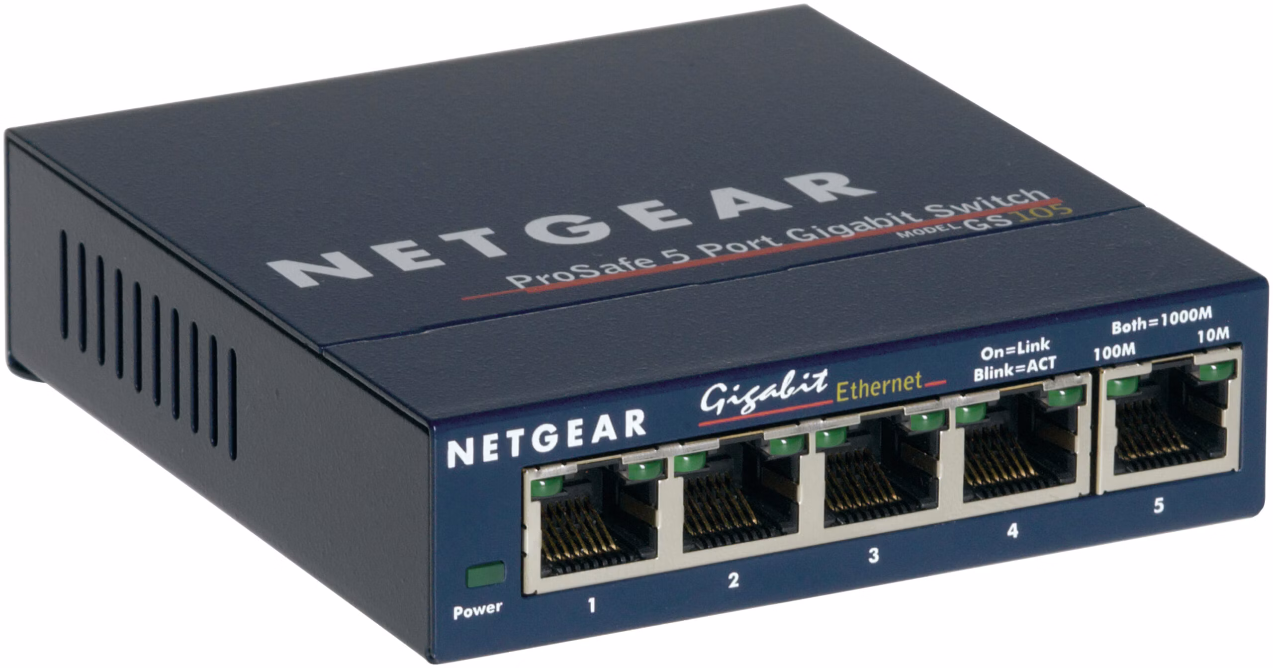Switch NETGEAR Pro Safe 5 Porte 10/100 Mbps GS105GE