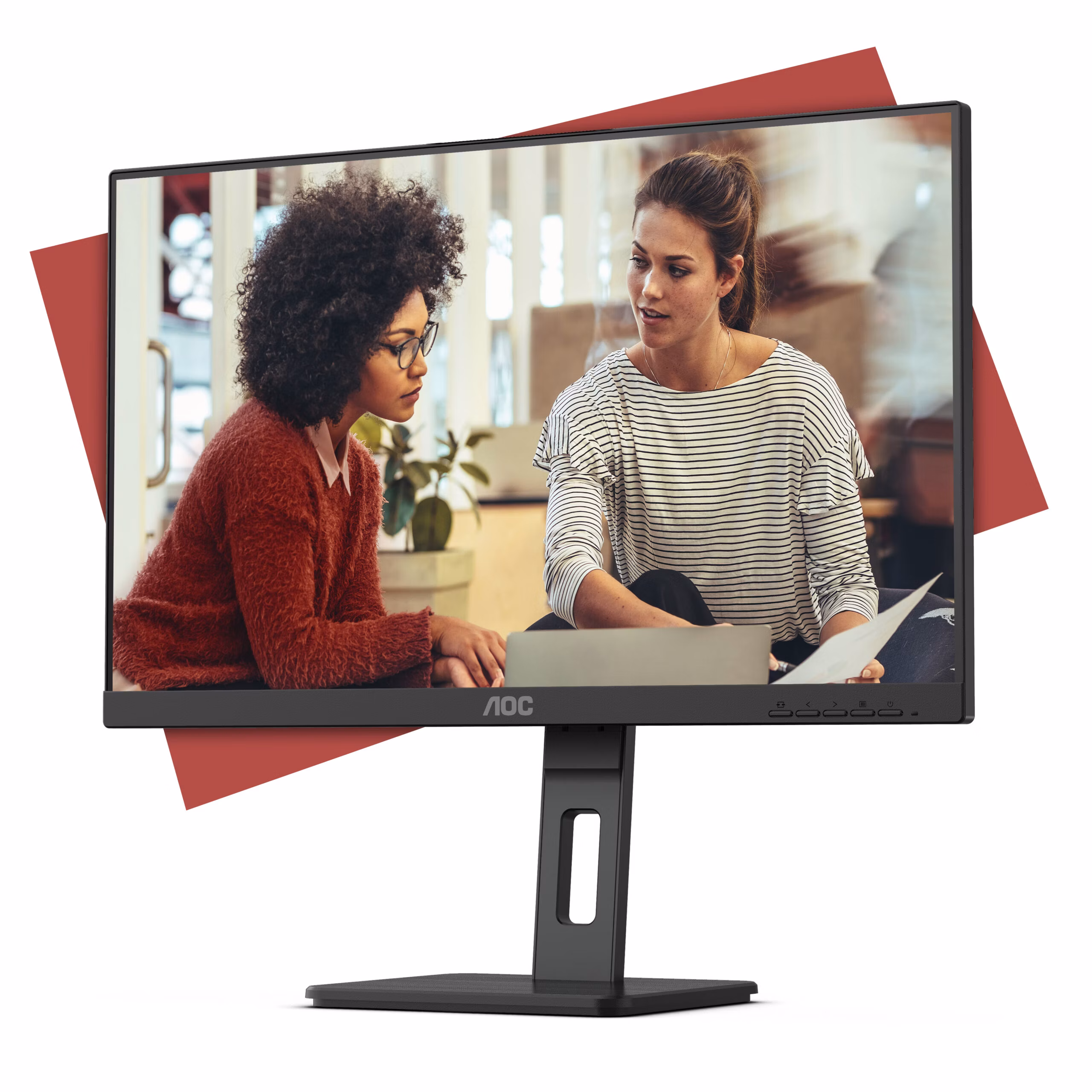 Monitor AOC 24E3QAF 24" Nero Full HD IPS HDR ergonomischer Standfuß 2 Monitor AOC 24E3QAF 24" Nero Full HD IPS HDR ergonomischer Standfuß - immagine 2
