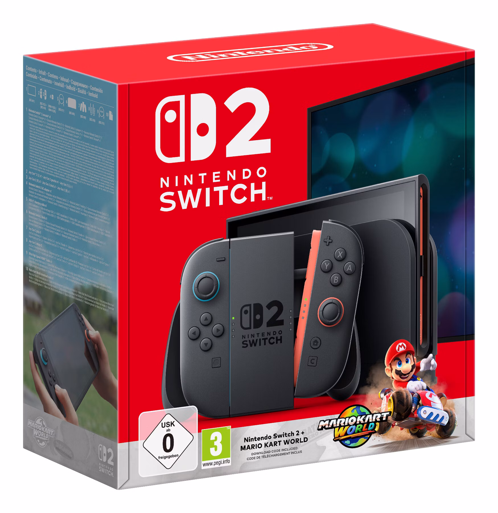 Nintendo Switch 2 + Mario Kart World 256 GB Touch screen Wi-Fi Nero