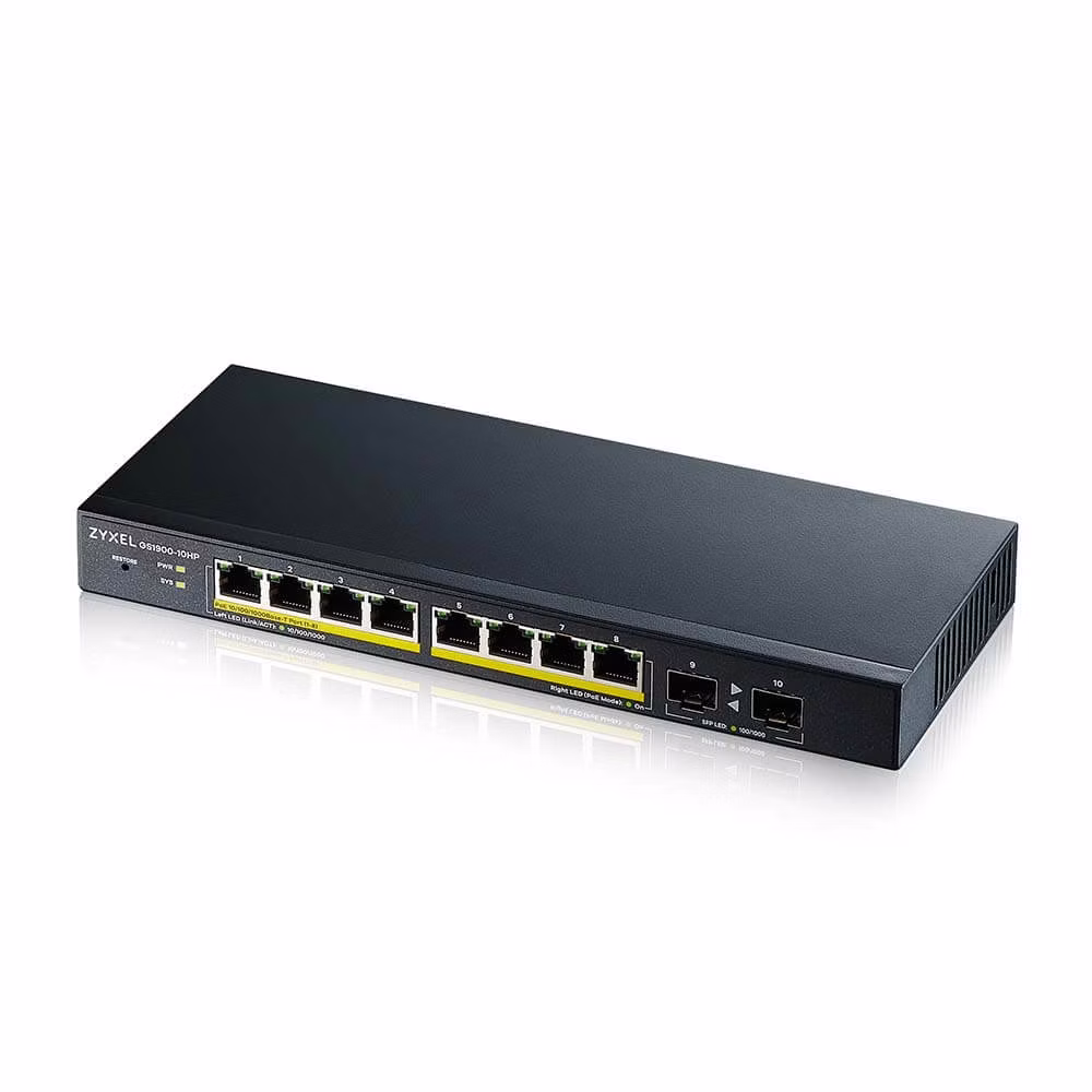SWITCH ZYXEL GS1900-10HP V2 1 SWITCH ZYXEL GS1900-10HP V2