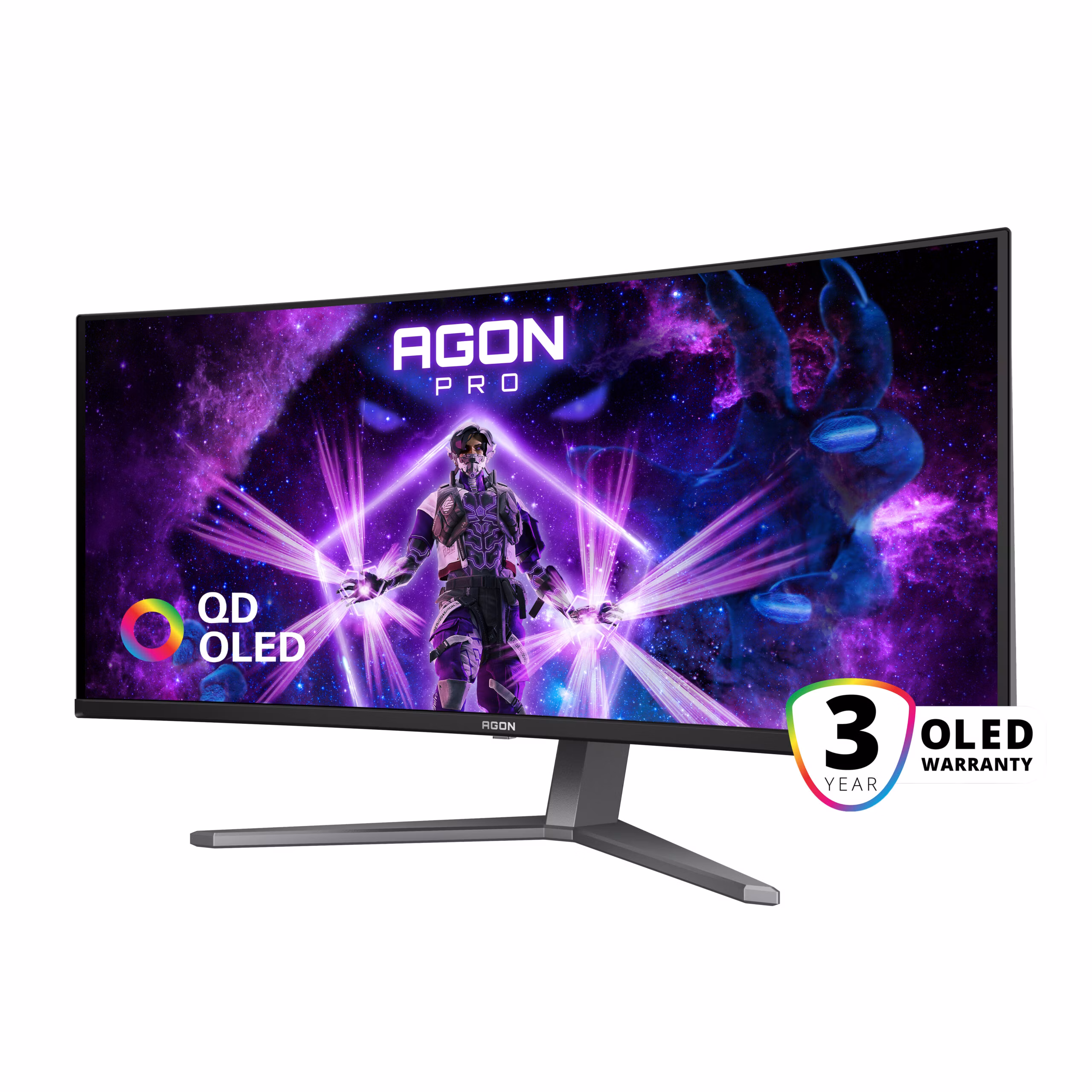 Monitor AOC OLED PRO AG346UCD 34" dunkelGrigio Nero WQHD QD-OLED Curvo USB Hub 175Hz 7 Monitor AOC OLED PRO AG346UCD 34" dunkelGrigio Nero WQHD QD-OLED Curvo USB Hub 175Hz - immagine 7