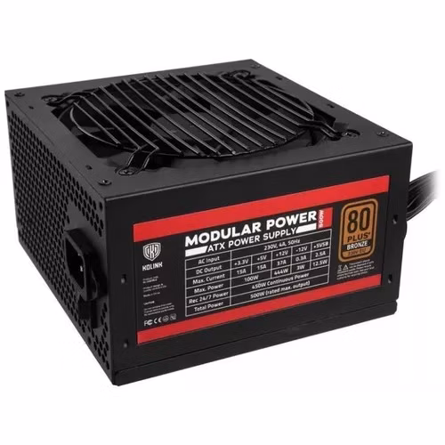 Alimentatore Kolink KL-500MV2 450W ATX Nero 1 Alimentatore Kolink KL-500MV2 450W ATX Nero