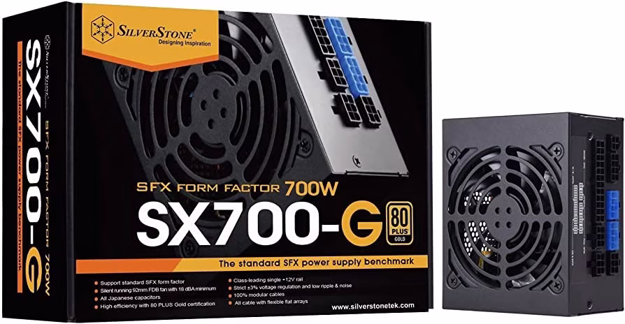 Alimentatore Silverstone SST-SX700-G v1.1 SFX 80 PLUS Gold modular 700W 1 Alimentatore Silverstone SST-SX700-G v1.1 SFX 80 PLUS Gold modular 700W