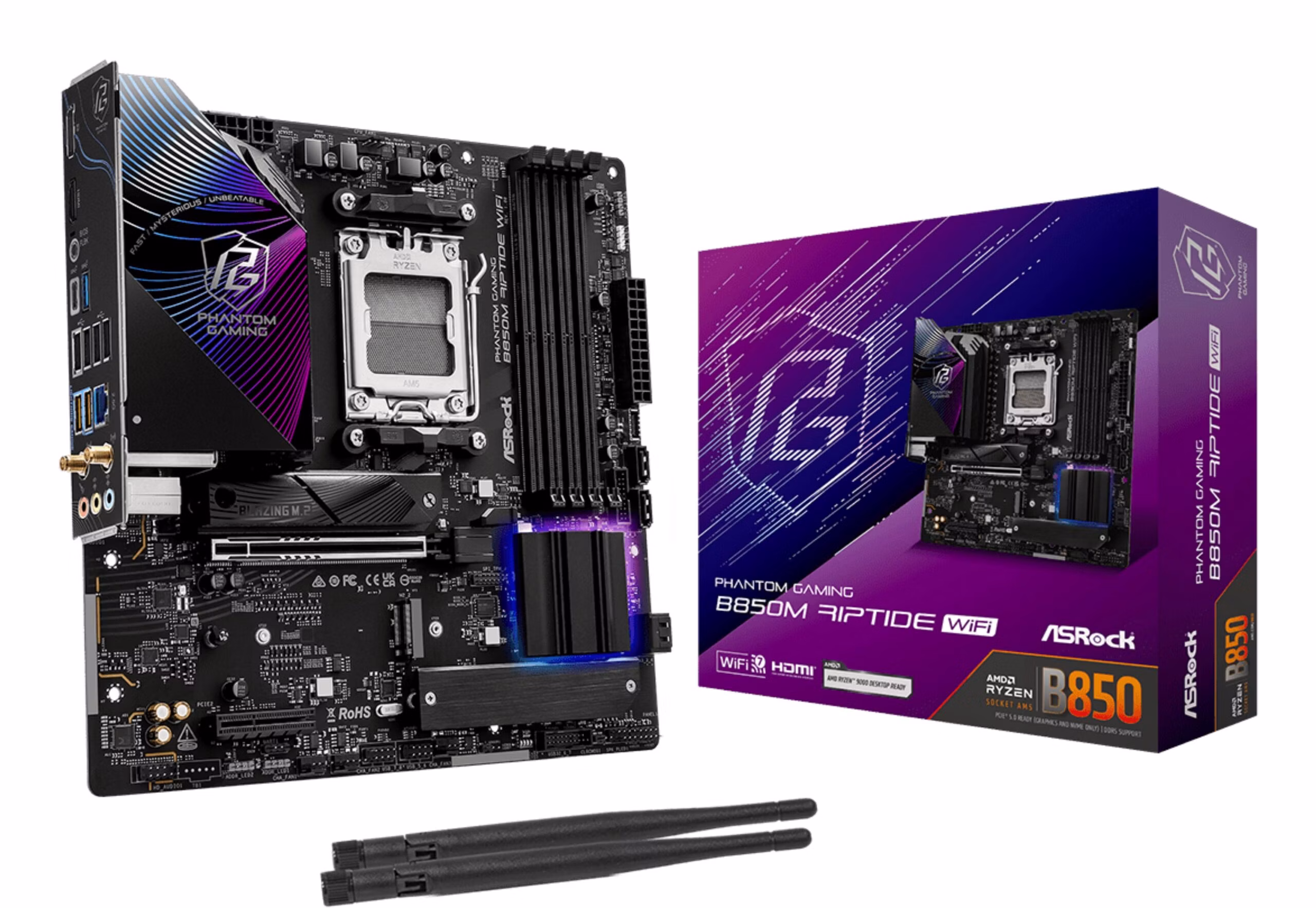 Scheda Madre ASROCK B850M Riptide WiFi Micro-ATX DDR5 Socket AM5