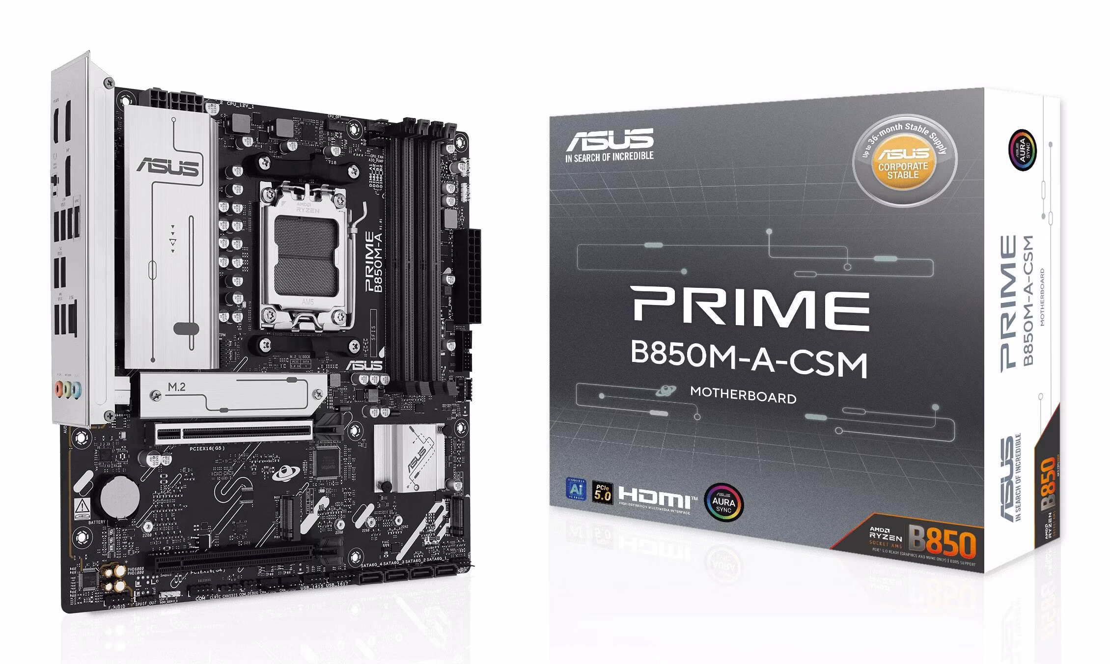 Scheda Madre ASUS PRIME B850M A CSM Micro-ATX DDR5 Socket AM5