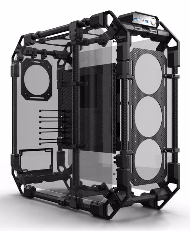 Case Alphacool Apex Skeleton Midi Tower ATX Alluminio
