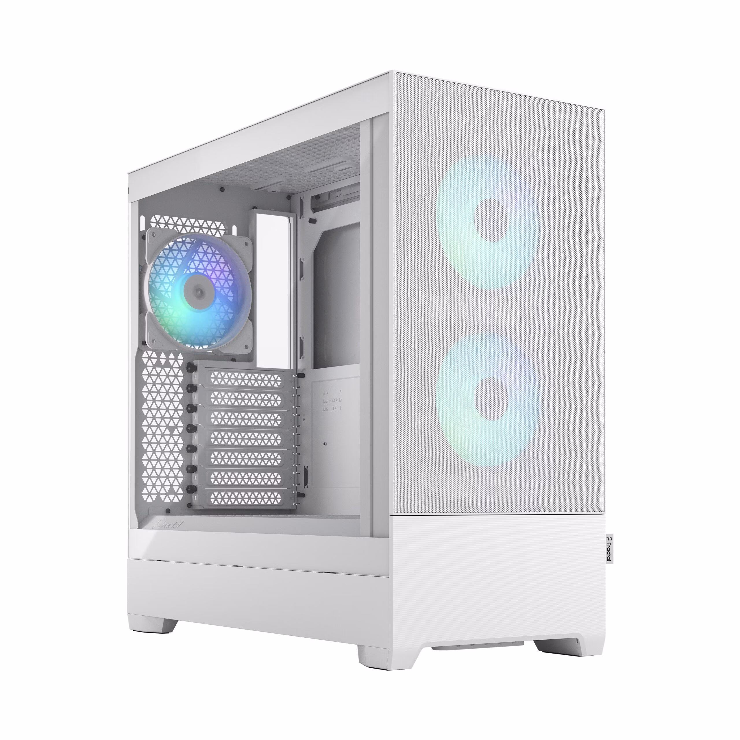 Case Fractal Design Pop Air RGB White TG Clear Tint Midi-Tower Bianco