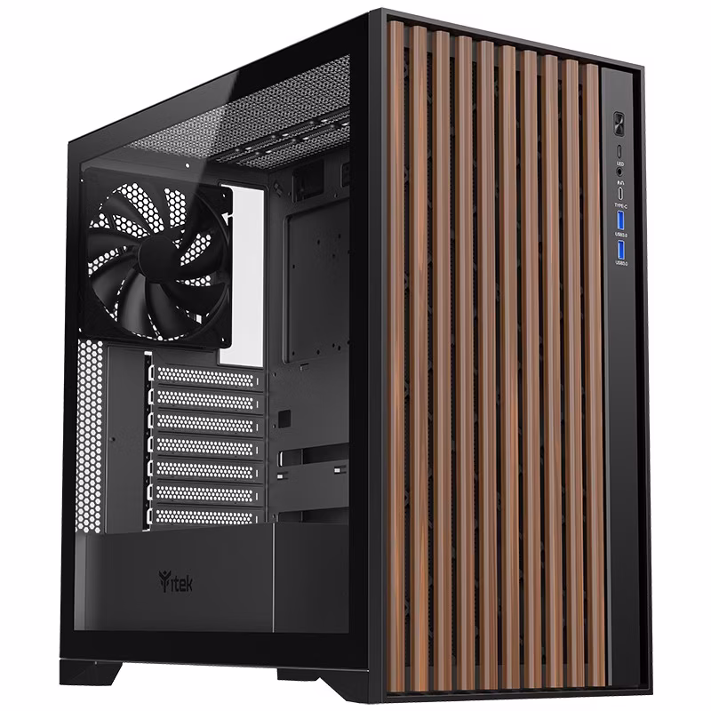 Case Itek WOODY Midi Tower Nero