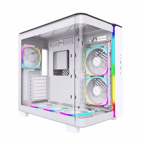 Case Montech KING 95 PRO Midi-Tower Vetro Temperato ARGB Bianco 1 Case Montech KING 95 PRO Midi-Tower Vetro Temperato ARGB Bianco