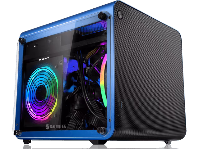 Case Raijintek METIS EVO TG Mini-ITX Vetro Temperato Blu 1 Case Raijintek METIS EVO TG Mini-ITX Vetro Temperato Blu