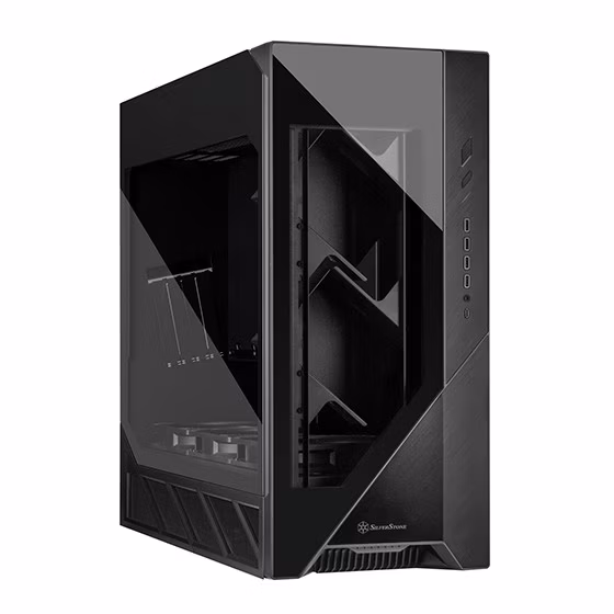 Case SilverStone ALTA F2 Big-Tower Vetro Temperato Nero