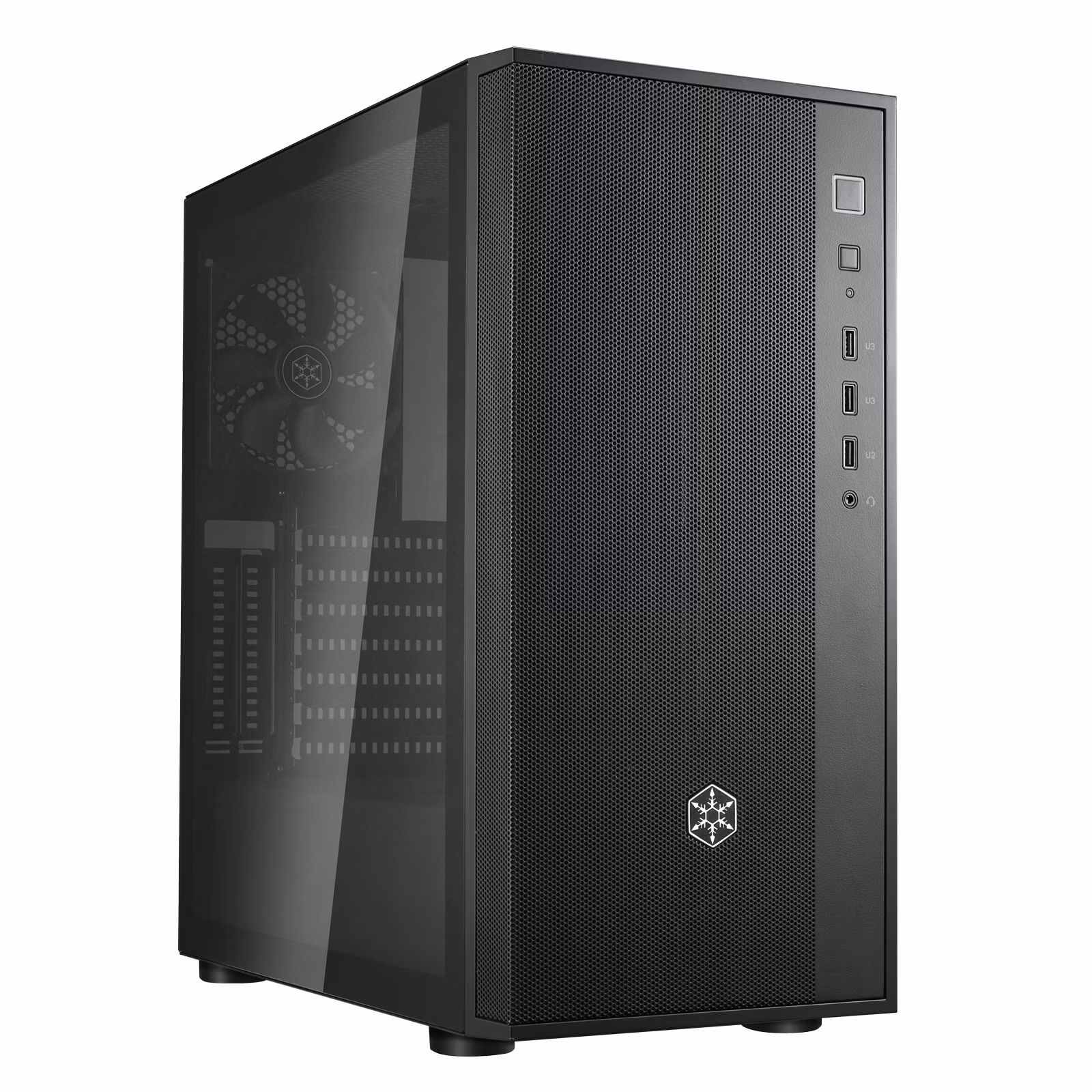 Case SilverStone FARA R1 V2 Midi-Tower Vetro Temperato Nero