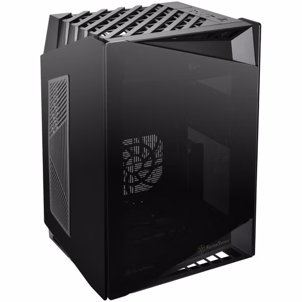 Case SilverStone SST-LD03B-AF Lucid Mini-ITX Vetro Temperato Nero