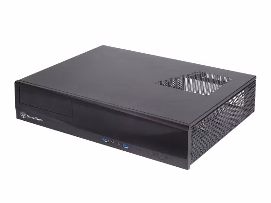 Case Silverstone SST-ML03B Milo HTPC Nero