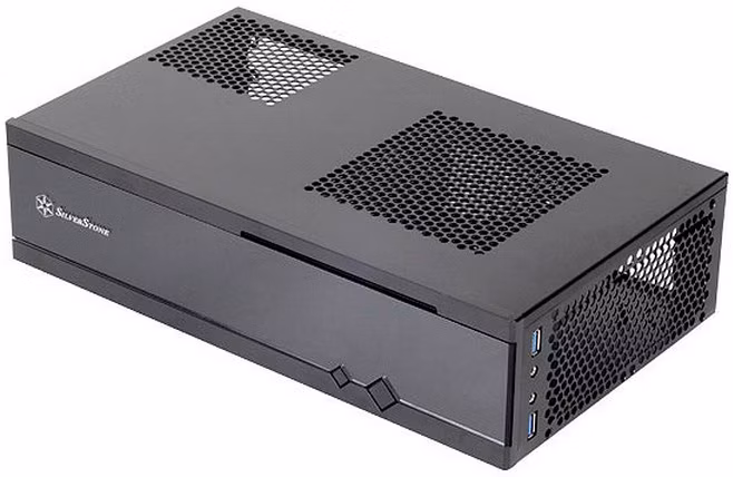 Case SilverStone SST-ML05B Milo HTPC Nero