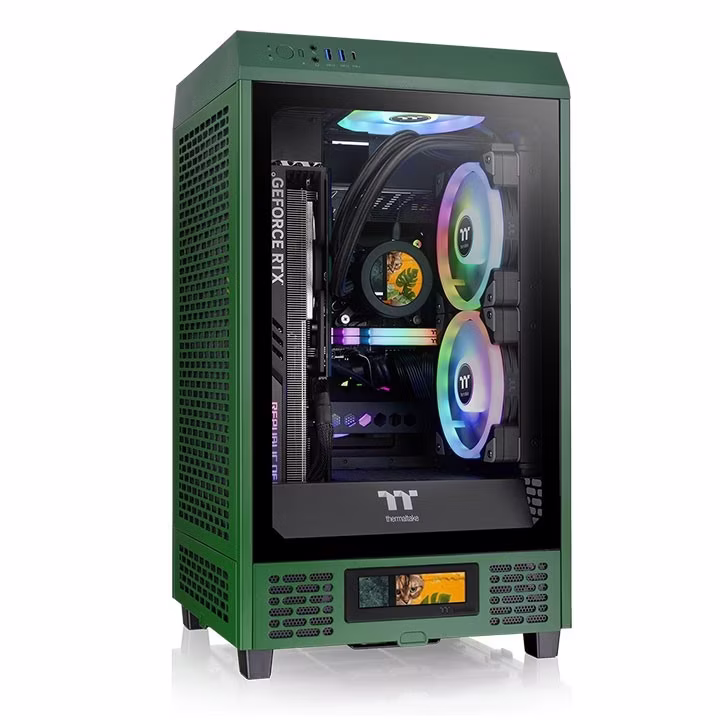 Case ThermalTake The Tower 200 Mini-Tower Vetro Temperato Verde