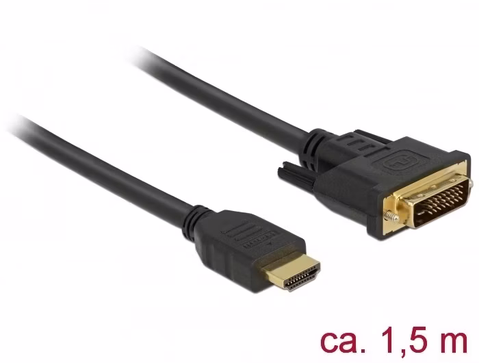 Cavo Adattatore Delock da HDMI a DVI 1.5 m