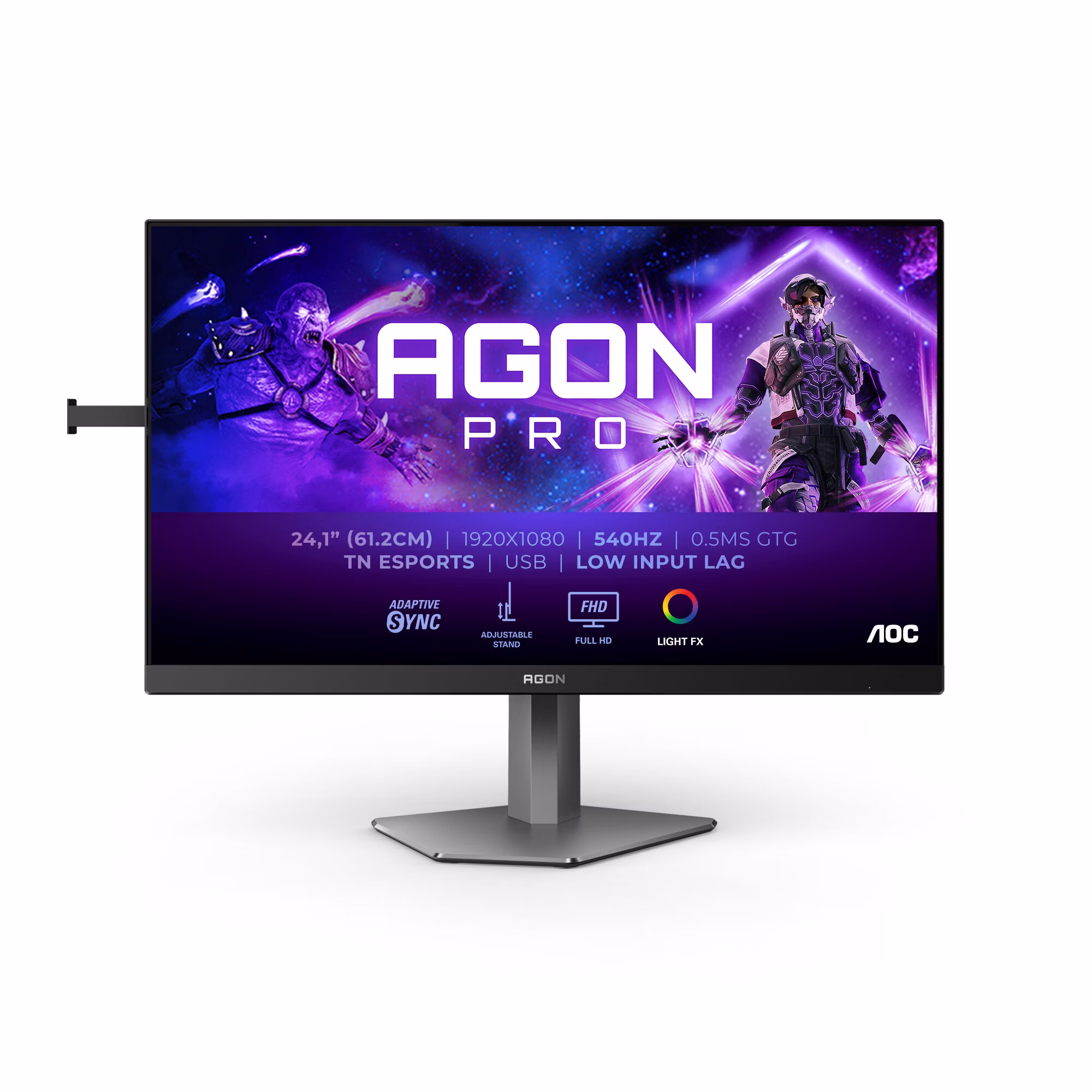 Monitor AOC AG246FK 24" Nero dunkelGrigio Full HD TN Adaptive-Sync USB Hub 540Hz 2 Monitor AOC AG246FK 24" Nero dunkelGrigio Full HD TN Adaptive-Sync USB Hub 540Hz - immagine 2