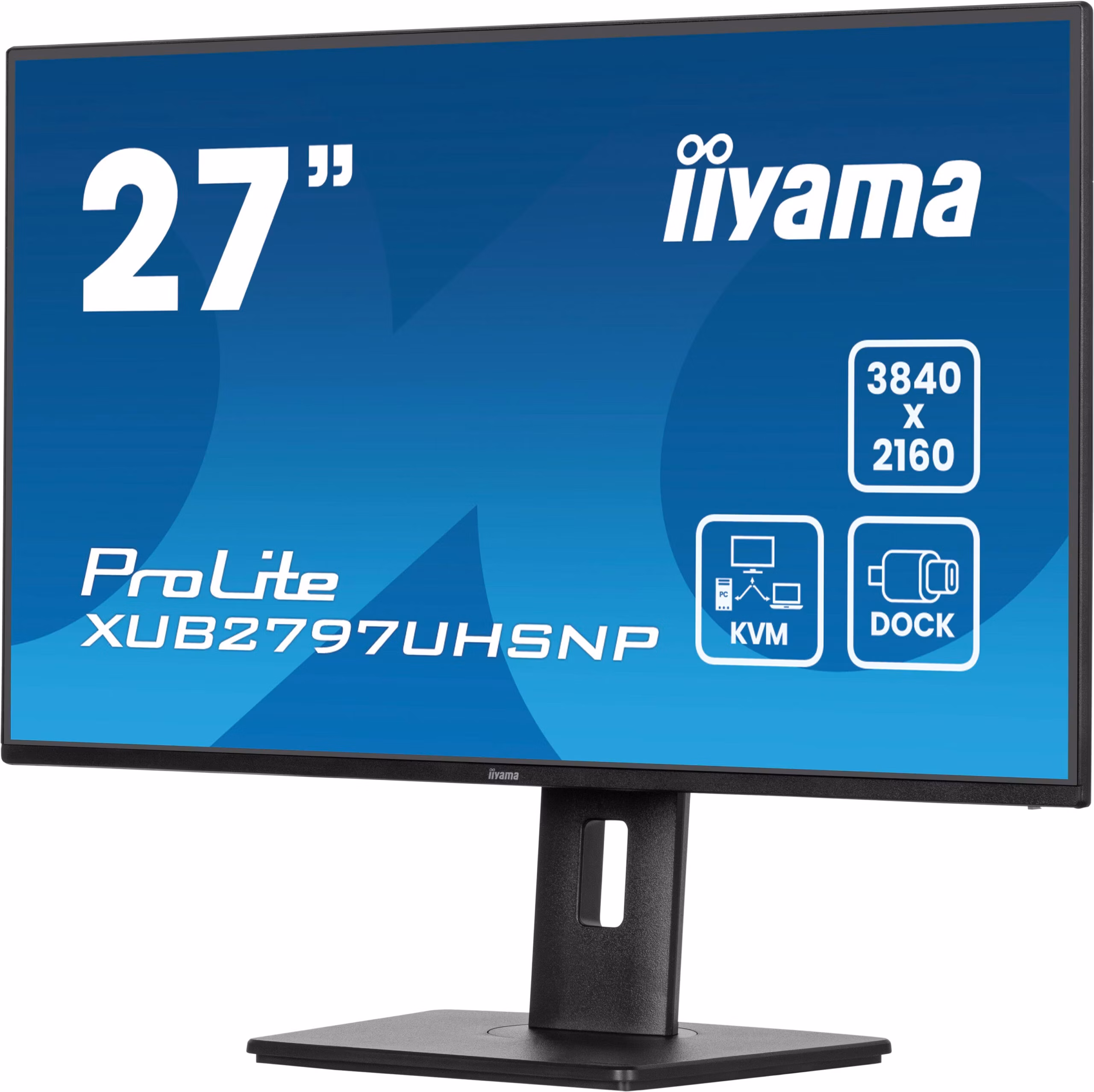 Monitor IIYAMA ProLite XUB2797UHSNP-B1 27" Nero 4K UHD IPS USB-C-Dock KVM-Switch RJ45 6 Monitor IIYAMA ProLite XUB2797UHSNP-B1 27" Nero 4K UHD IPS USB-C-Dock KVM-Switch RJ45 - immagine 6