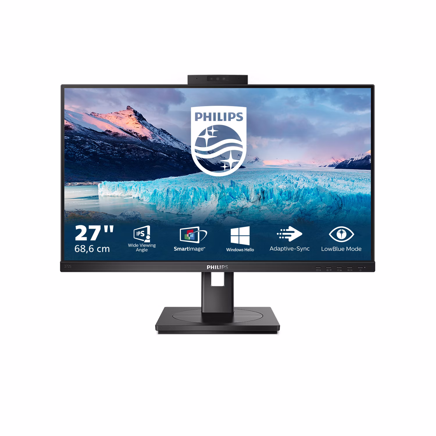 Monitor Philips 272S1MH/00 27'' FullHD IPS Adaptive-Sync Webcam LED Nero