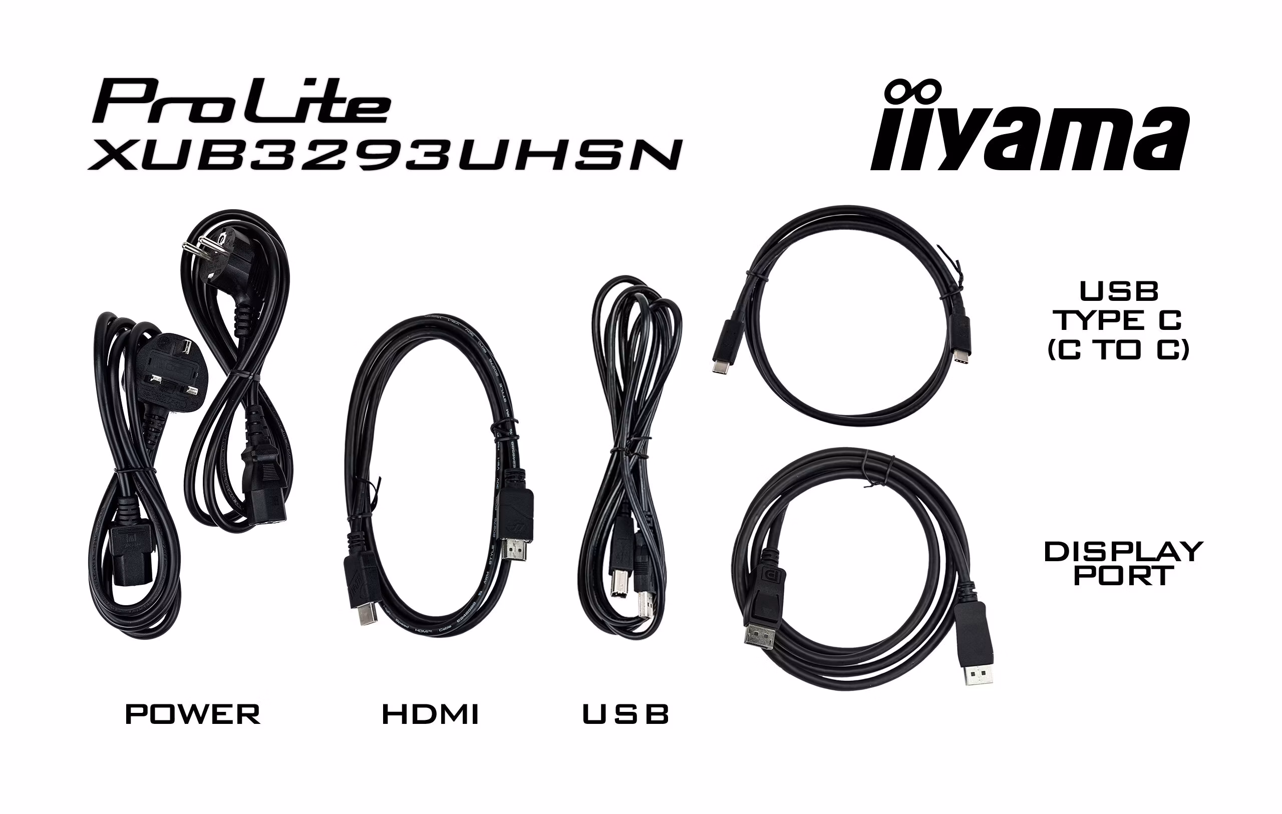 Monitor iiyama ProLite XUB3293UHSN-B5 31'' Ultra HD/4K IPS HDMI DisplayPort USB-C LED Nero 8 Monitor iiyama ProLite XUB3293UHSN-B5 31'' Ultra HD/4K IPS HDMI DisplayPort USB-C LED Nero - immagine 8