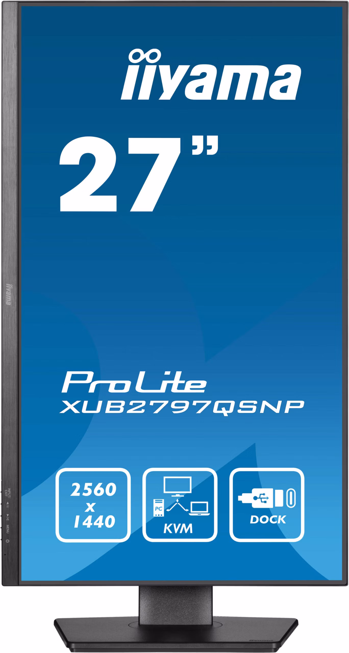 Monitor IIyama ProLite XUB2797QSNP-B1 27'' WQHD IPS USB-C-100Hz Nero Matt 3 Monitor IIyama ProLite XUB2797QSNP-B1 27'' WQHD IPS USB-C-100Hz Nero Matt - immagine 3