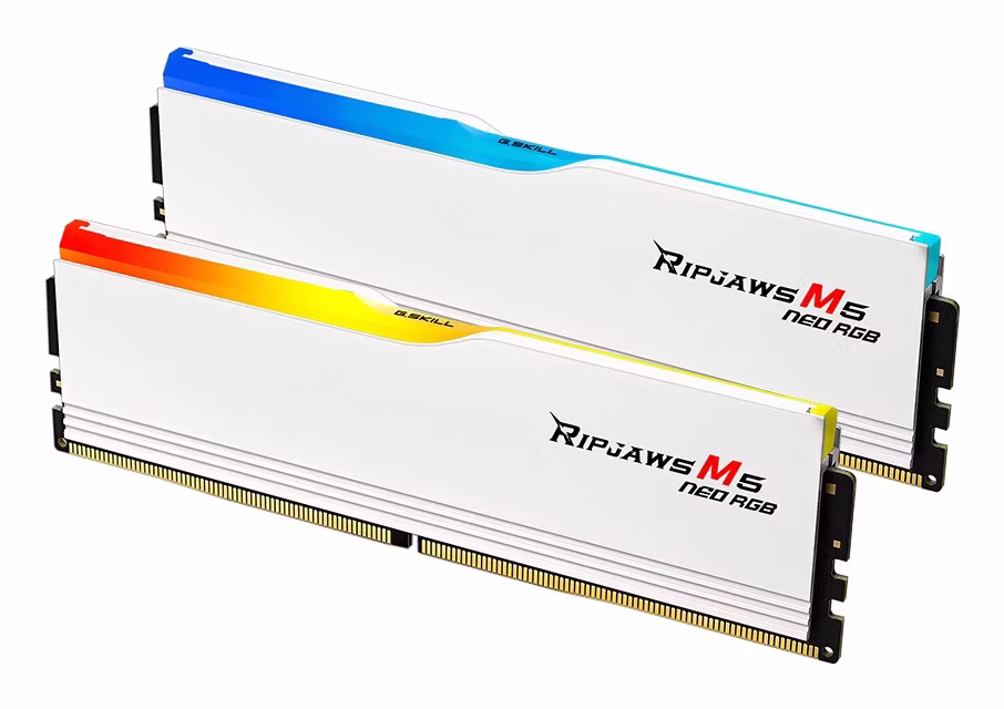 Ram G.Skill Ripjaws M5 Neo DDR5 6000Mhz 32GB (2x16GB) RGB CL36 Bianco EXPO