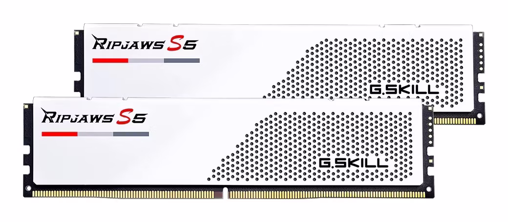 Ram G.Skill Ripjaws S5 DDR5 6000Mhz 64GB (2x32GB) CL28 Bianco XMP