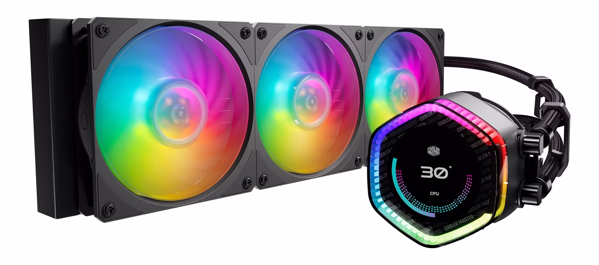 Dissipatore a Liquido Cooler Master MasterLiquid 360 Ion LCD RGB Nero 1 Dissipatore a Liquido Cooler Master MasterLiquid 360 Ion LCD RGB Nero