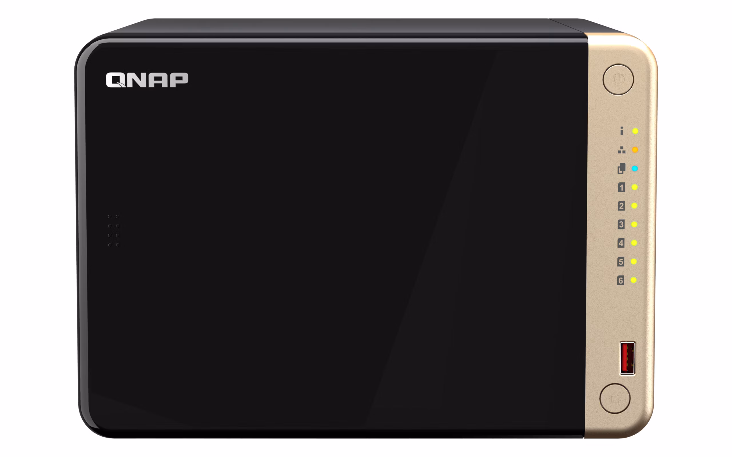 NAS Server QNAP Tower TS-664-8G 6 bay Nero
