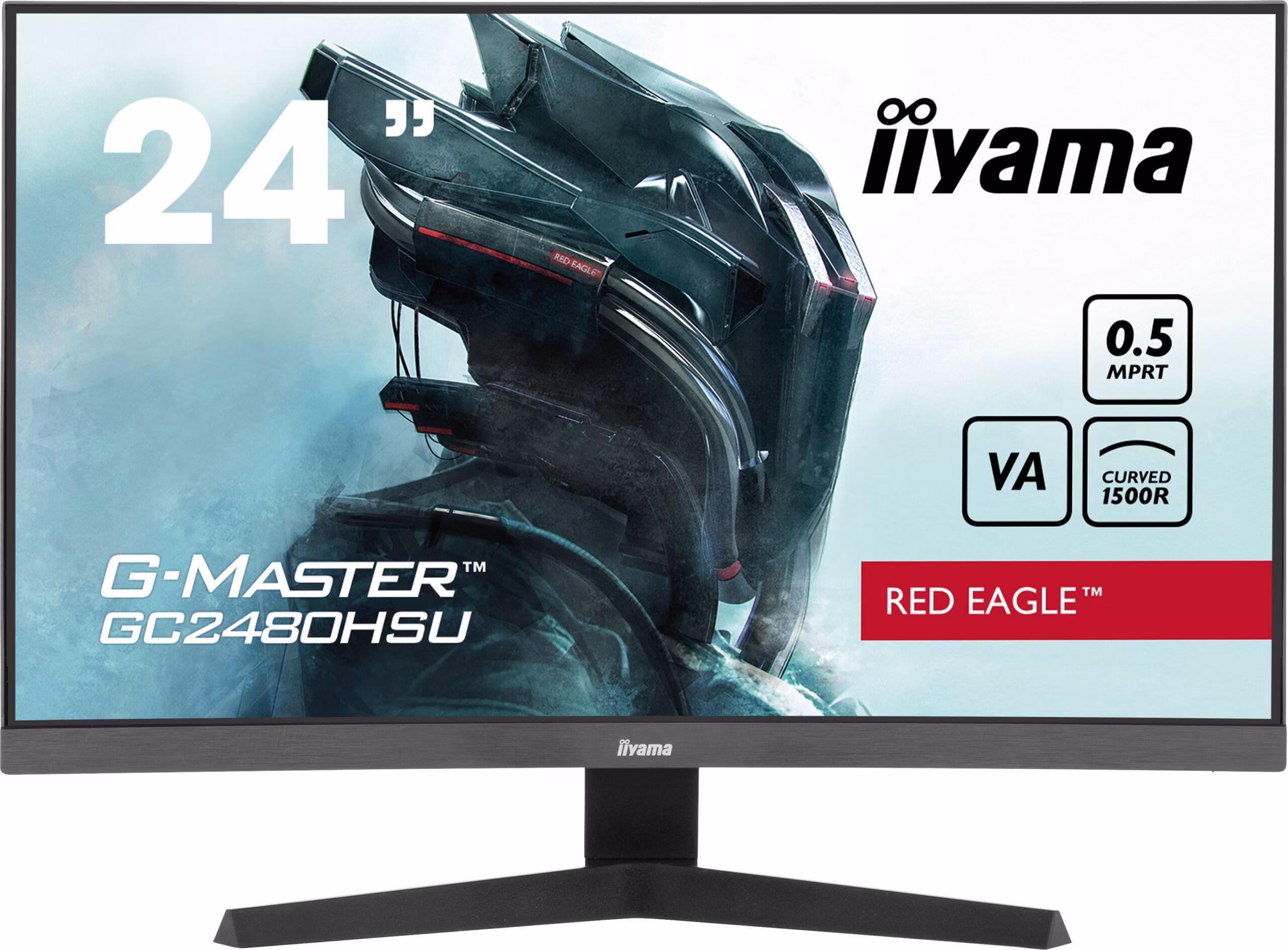 Monitor IIYAMA G-Master GC2480HSU-B1 24" Nero Full HD VA Curvo USB-Hub 180Hz 2 Monitor IIYAMA G-Master GC2480HSU-B1 24" Nero Full HD VA Curvo USB-Hub 180Hz - immagine 2