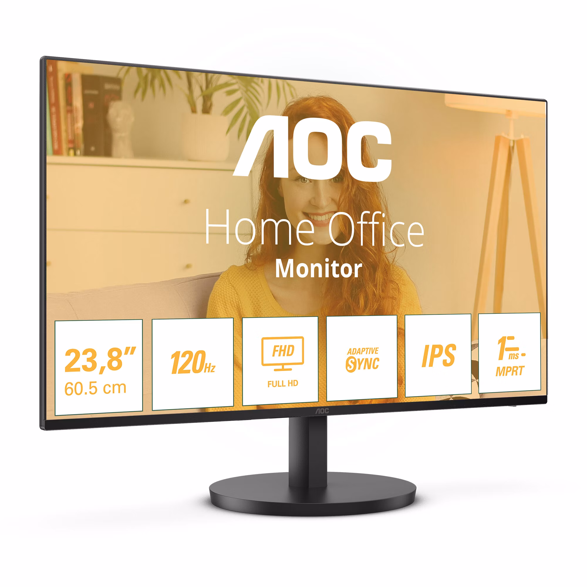 MONITOR AOC 24B3HA2 24'' FullHD IPS Adaptive-Sync HDR 100Hz LED NERO 4 MONITOR AOC 24B3HA2 24'' FullHD IPS Adaptive-Sync HDR 100Hz LED NERO - immagine 4