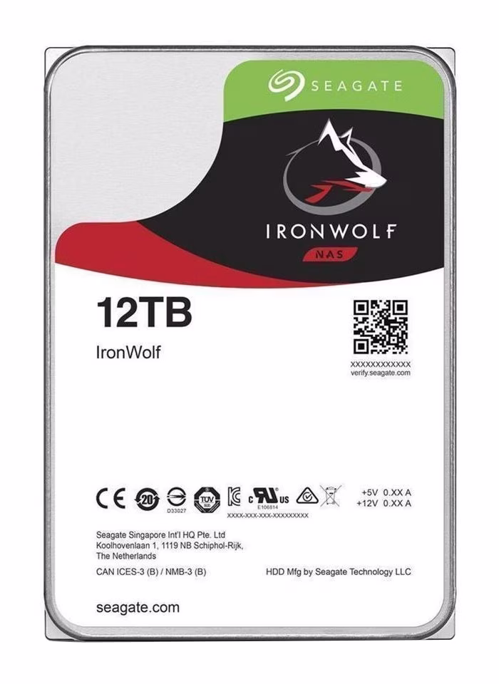 HDD Seagate IronWolf ST12000VN0008 12TB Sata III 3,5" 7200rpm 256MB