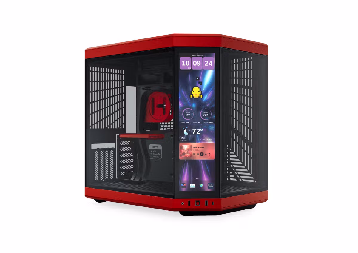 Case Hyte Y70 Touch Infinite Midi Tower Vetro Temperato Rosso Nero 1 Case Hyte Y70 Touch Infinite Midi Tower Vetro Temperato Rosso Nero