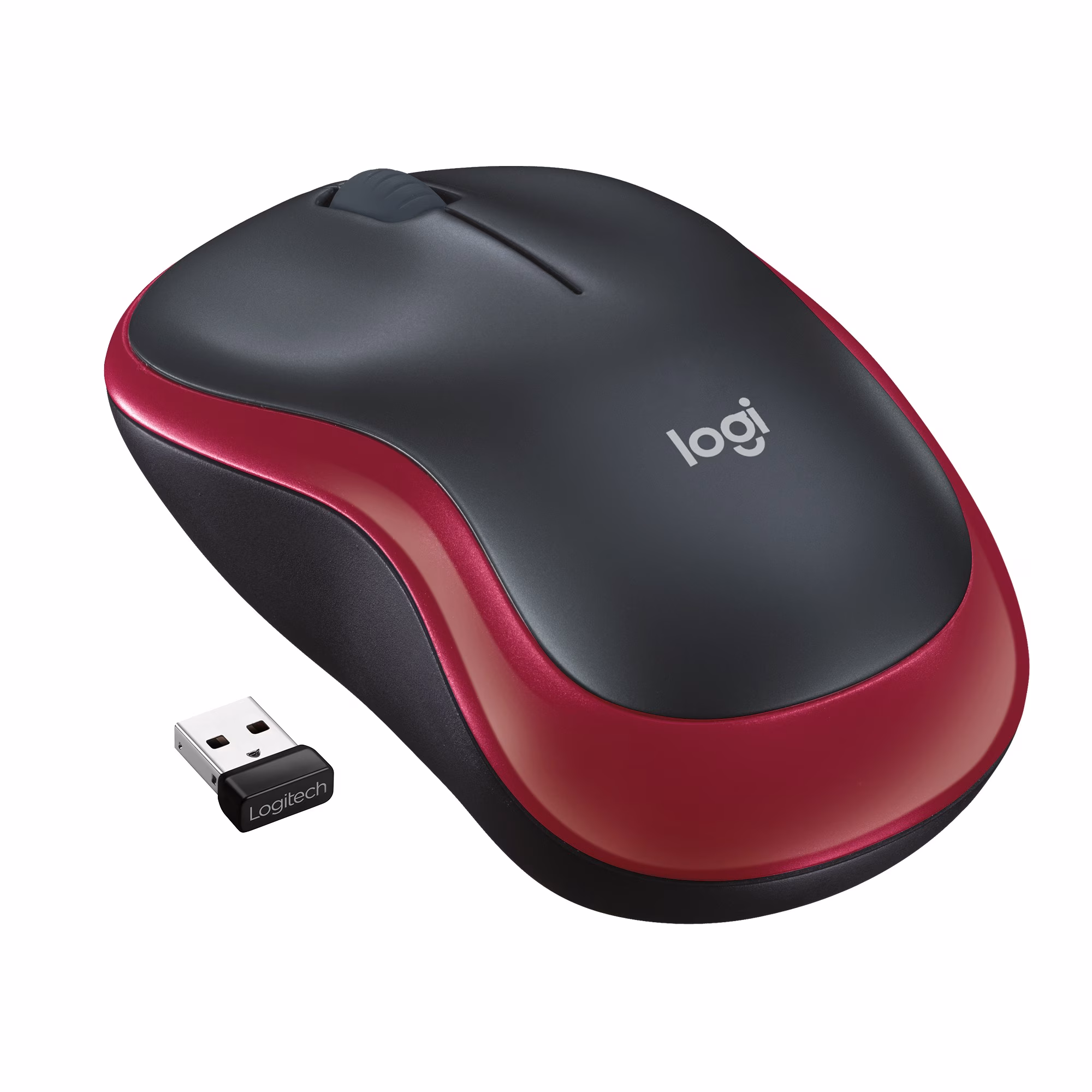 Mouse Logitech M185 Wireless Rosso
