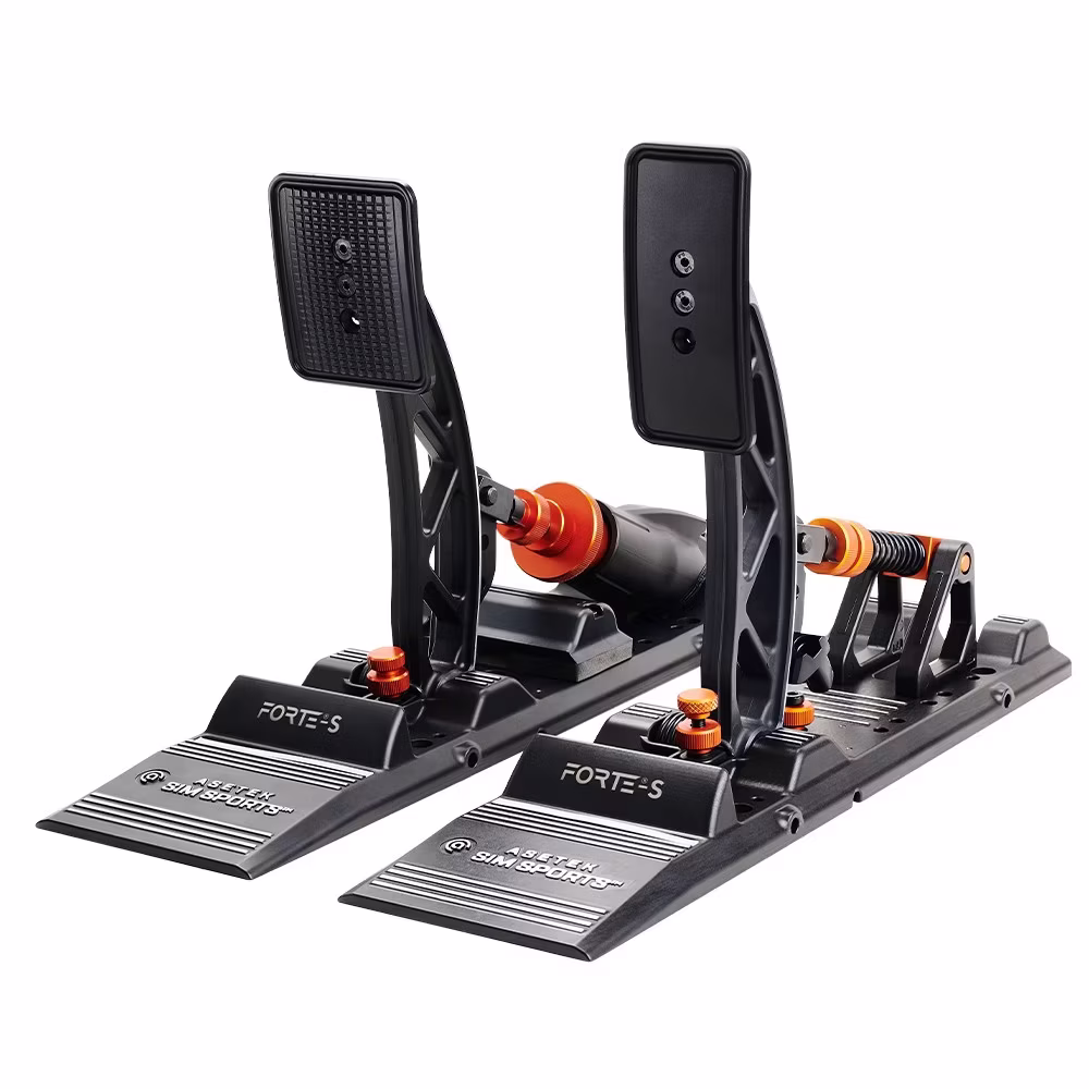 Pedaliera Asetek SimSports Forte S Sim Racing Nero