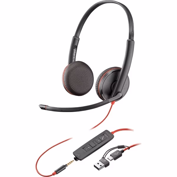 Headset HP Poly Blackwire 3215 Nero